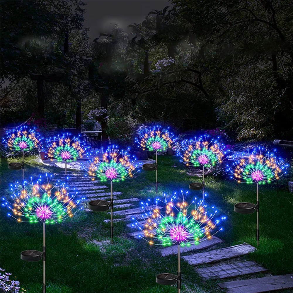 Solar LED Fireworks Lawn Lights