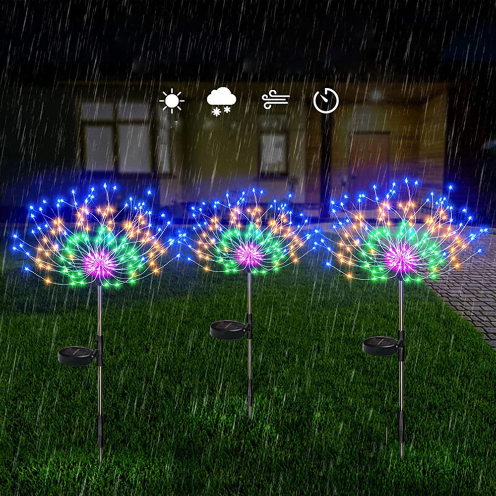 Solar LED Fireworks Lawn Lights