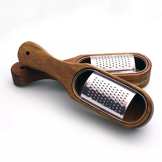 Stainless Steel Grater With Removable Wood Collector