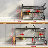 Stainless Steel Over Sink Dish Drying Rack