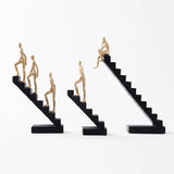 Statue Of Human Figures On Ladder Modern Figure