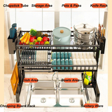 Storage Rack Dish Drainer Organizer