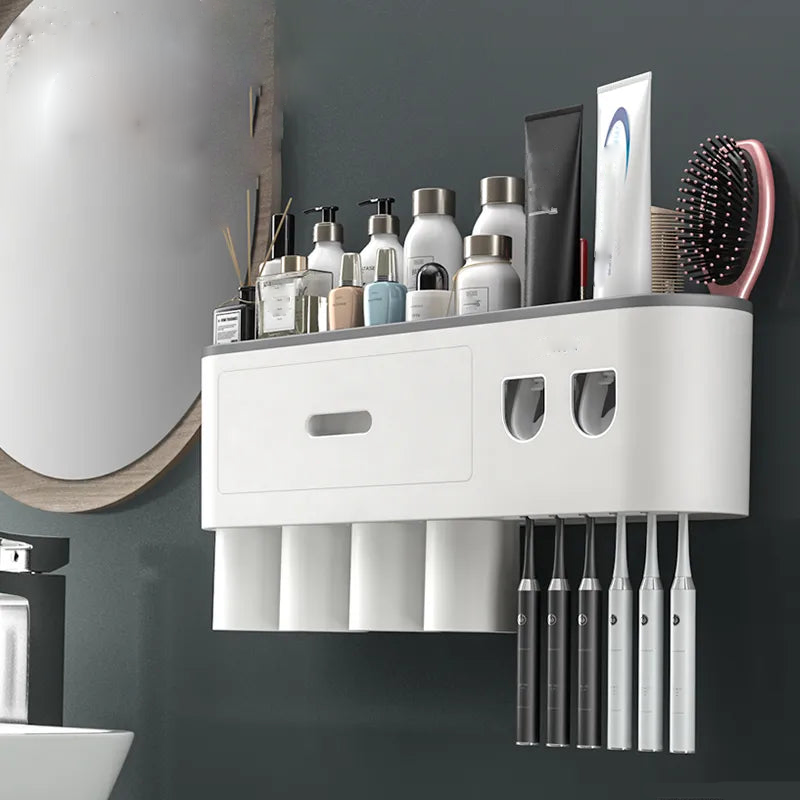 Toothbrush Holder Automatic Toothpaste Squeezer