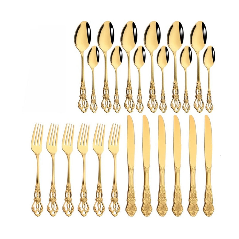 Vintage Cutlery Set Knife, Fork, Spoon