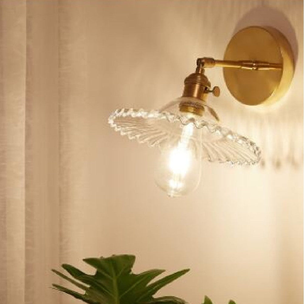 Vintage LED Clear Glass Wall Lamp