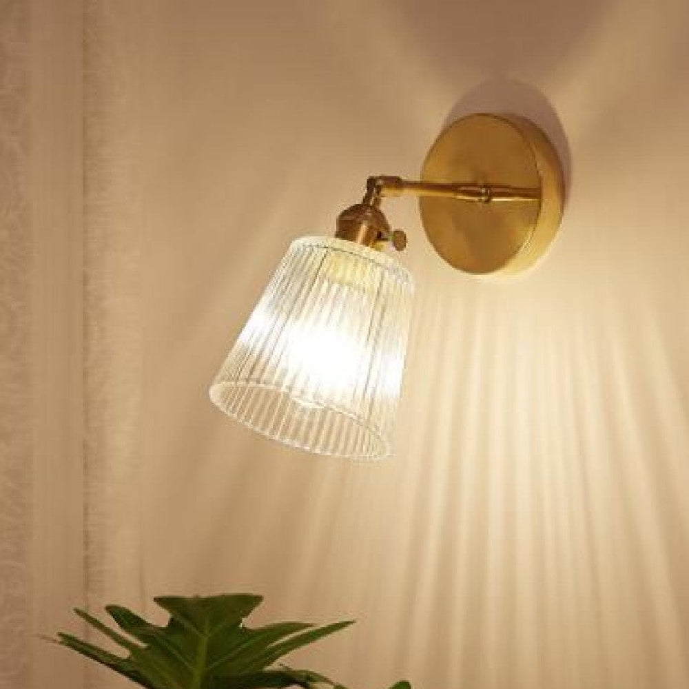 Vintage LED Clear Glass Wall Lamp