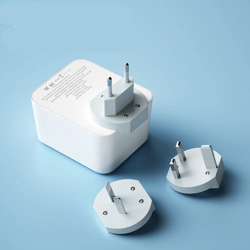 Wall Charger with LED Display Ports Fast Charging