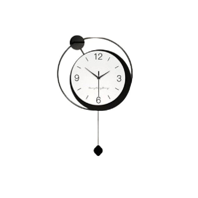 Wall Clock European Pendulum Digital Modern Aesthetic