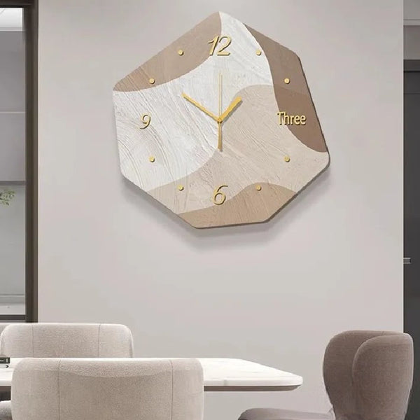 Wall Clock Luminous Abstract Modern Geometric Style