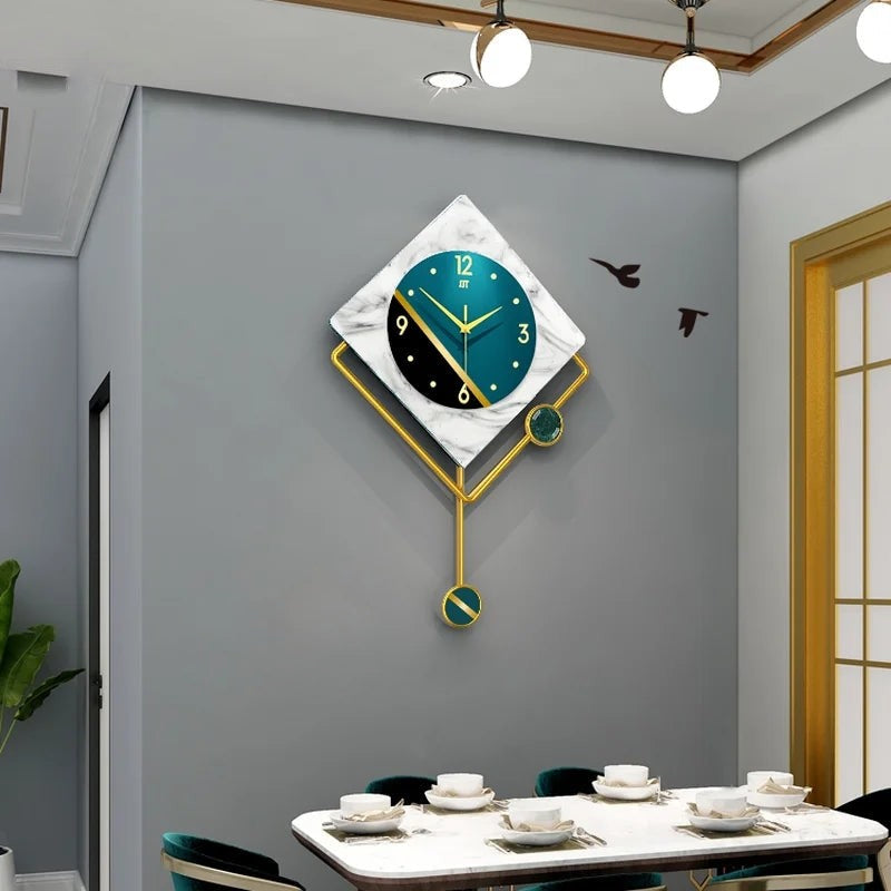 Wall Clock Modern Pendulum Art Nordic