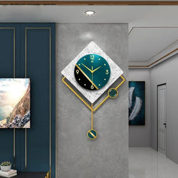Wall Clock Modern Pendulum Art Nordic
