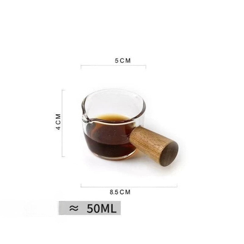 Wave Shaped Glass Tumbler Solid Color Coffee Measuring Cup