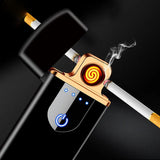 Windproof Rechargeable USB Touch Lighter Smoking Accessories