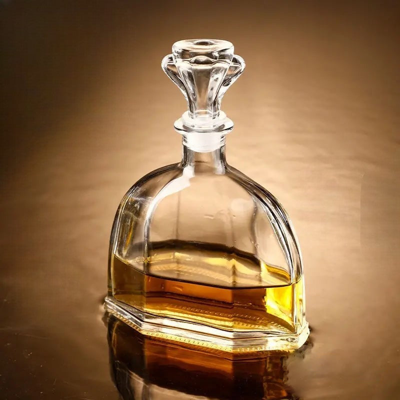 Wine Bottle Creative Glass Modern Retro Luxury With Lid