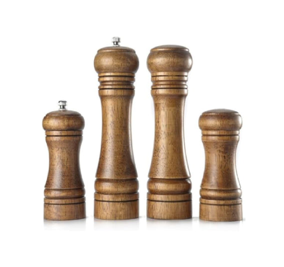 Wooden Salt Shaker and Grinder Set Kitchen Utensil