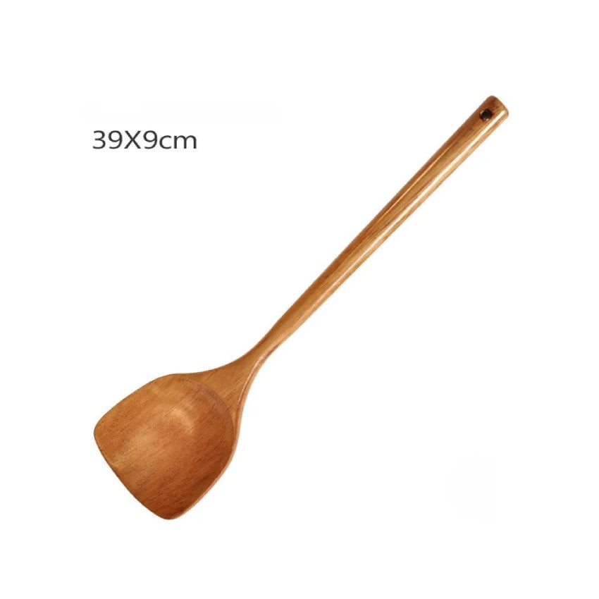 Wooden Spatula With Long Handle For Cooking