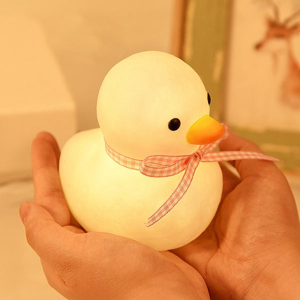 Touch Sensor Cute Duck Silicone LED Night Light