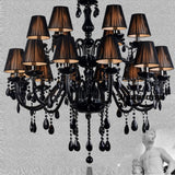 Black Crystal Tears Chandelier Lamp