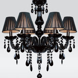 Black Crystal Tears Chandelier Lamp