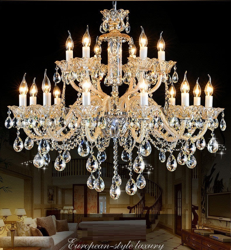 Modern Crystal K9  Candle Chandelier Lamp