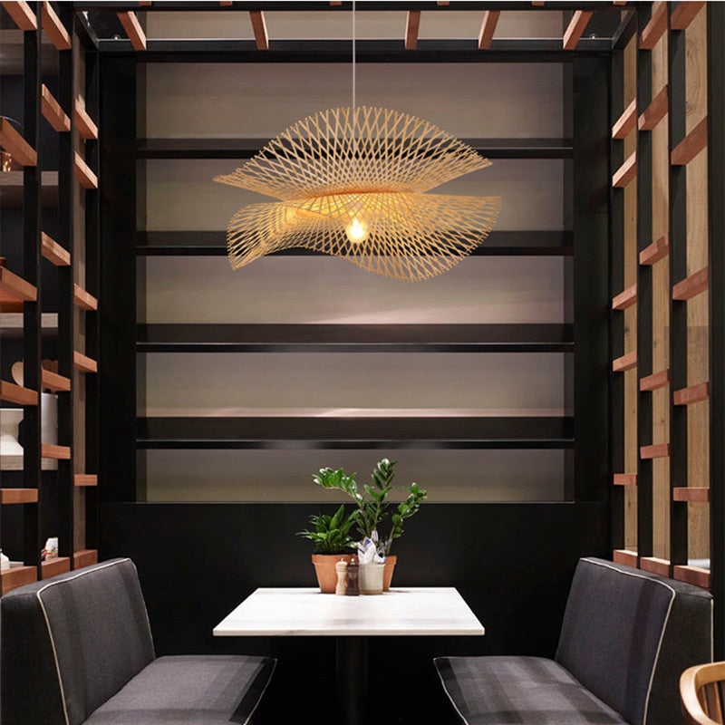 Modern Bamboo Asian Style Pendant Lamp