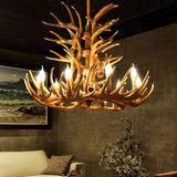 American Country Antler Pendant Lights Candle