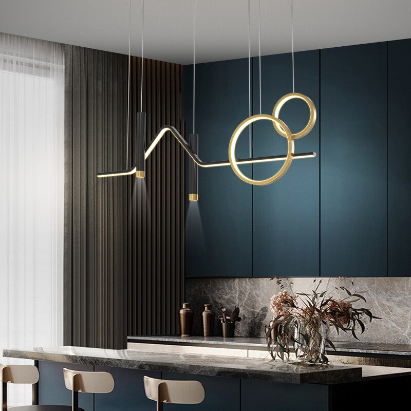 Modern Minimalist Chandelier Nordic LED Hanging Lamps