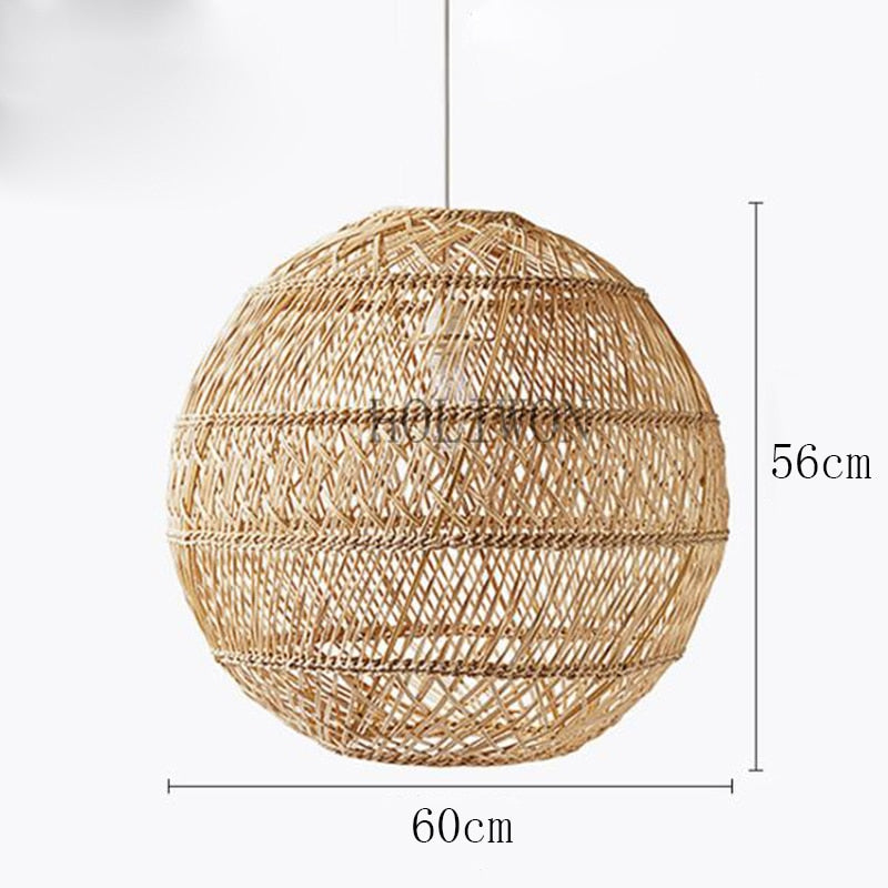 Natural Rattan  Hand-woven Pendant Lamp