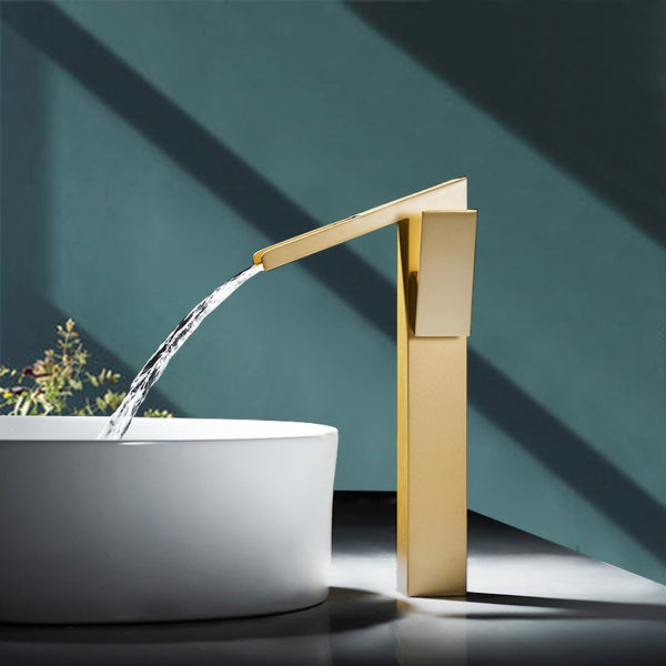 Basin Waterfall Mixer Faucet Bathroom Sink