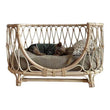 Hand-Woven Rattan Pet Sofa Bed