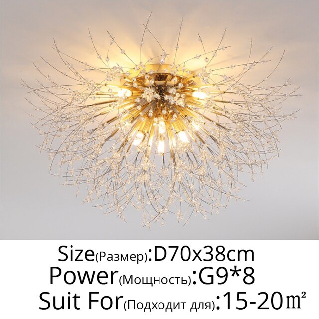 Modern Nordic Firefly Chandelier Lamp