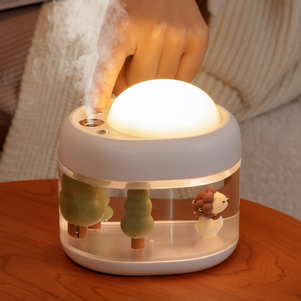 Cute Projection Lamp Wireless Air Humidifier