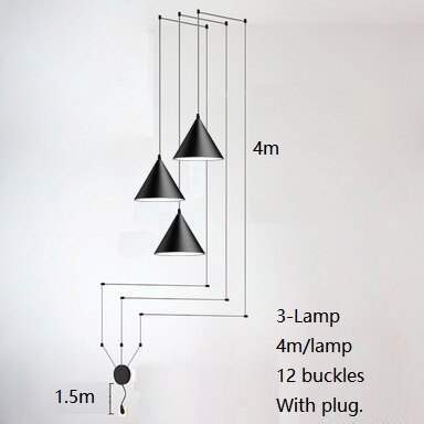 Geometric String Light Hanging Lamp