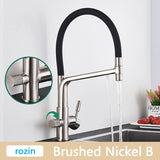 Bronce Brushed Pull Down Mixer Kitchen Faucet