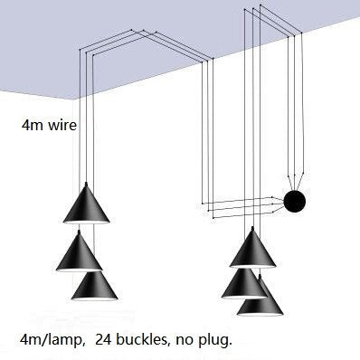 Geometric String Light Hanging Lamp
