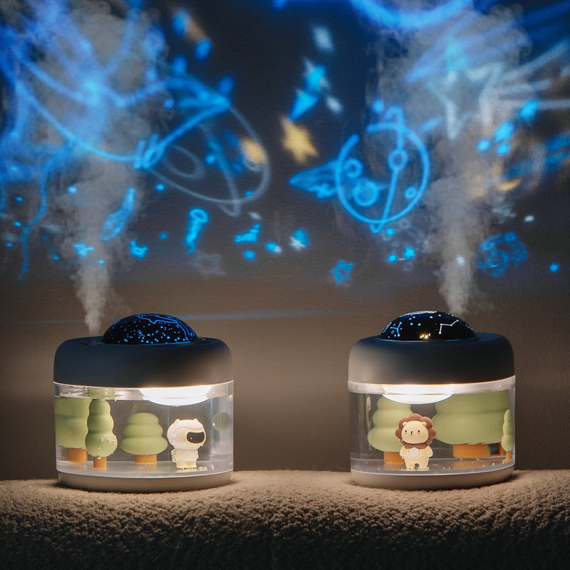 Cute Projection Lamp Wireless Air Humidifier