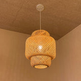 Modern Bamboo Hand Woven Art Chandelier Lamp