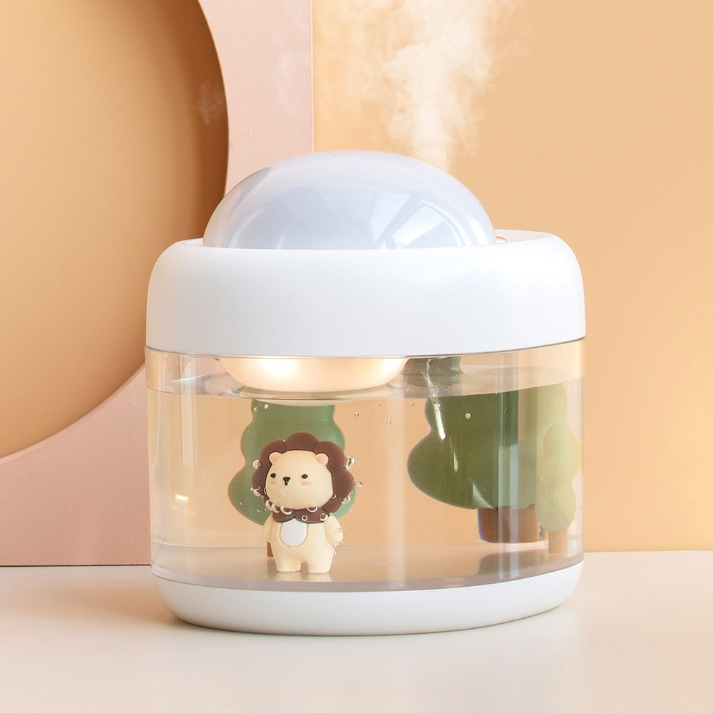 Cute Projection Lamp Wireless Air Humidifier