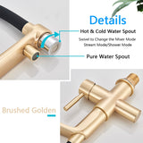 Bronce Brushed Pull Down Mixer Kitchen Faucet