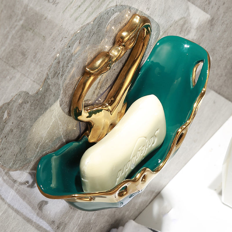 Soap Holder With Drainage In The Shape Of Swans