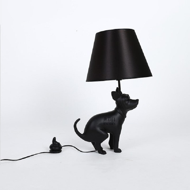 Pooping Dog LED Table Lampshade