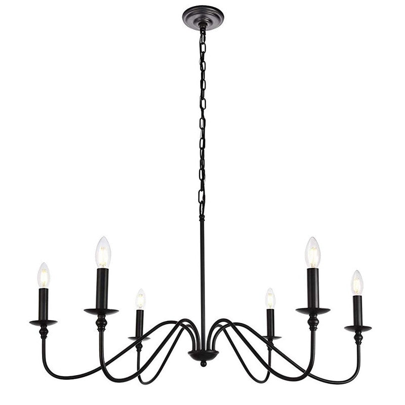 Modern Simple Candle Chandelier Lamp