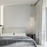 Modern Gold Ellipse Hanging Light