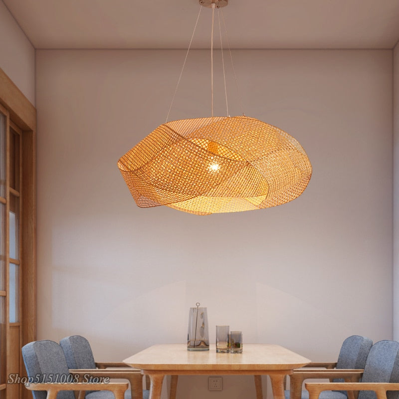 Bamboo Cloud Hanging Lamp