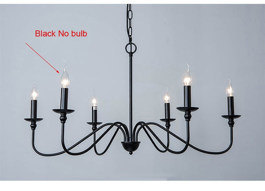 Modern Simple Candle Chandelier Lamp