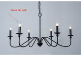 Modern Simple Candle Chandelier Lamp