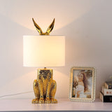 Golden Rabbit Table Lampshade