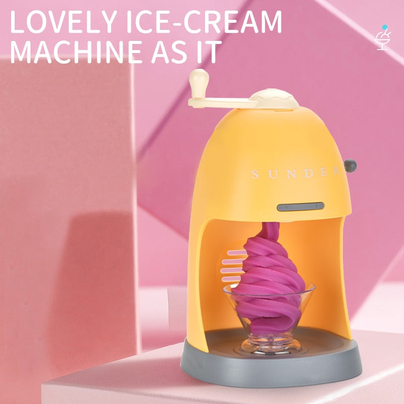 Manual Color Mud Ice Cream Machine