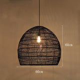 Chinese Style Handmake Rattan Vintage Hanging Lamps