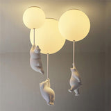 Modern Bear Ceiling Lights LED Cartoon Lamp